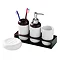 4 Piece Round Ceramic Bathroom Set - 1601231 Large Image