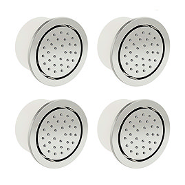 4 x Mode Spa Round Shower Body Jet - Chrome