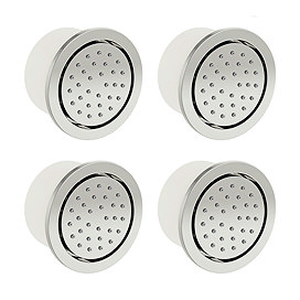 4 x Mode Spa Round Shower Body Jet - Chrome
