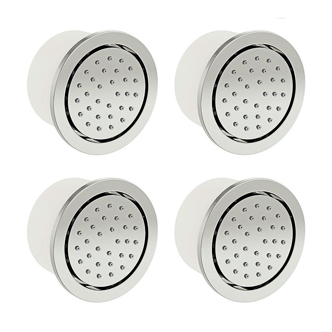 4 x Mode Spa Round Shower Body Jet - Chrome
