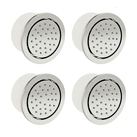 4 x Mode Spa Round Shower Body Jet - Chrome