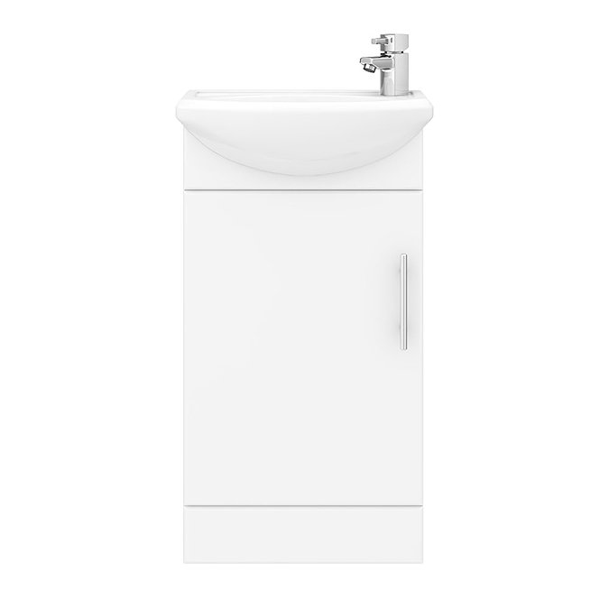 Sienna 420mm Vanity Unit (High Gloss White - Depth 200mm)  additional Large Image