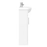 Sienna 420mm Vanity Unit (High Gloss White - Depth 200mm)  Newest Large Image