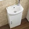 Sienna 420mm Vanity Unit (High Gloss White - Depth 200mm) Profile Large Image