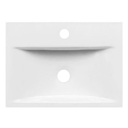 Nova High Gloss Black & White Floor Standing Basin Unit W450 x D320mm - VTFBW450 Profile Large Image