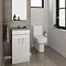 Nova Vanity Sink With Cabinet - 450mm Modern High Gloss White  Newest Large Image