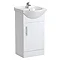 Alaska 450mm Vanity Unit with Illuminated Mirror (High Gloss White - Depth 300mm) Profile Large Imag