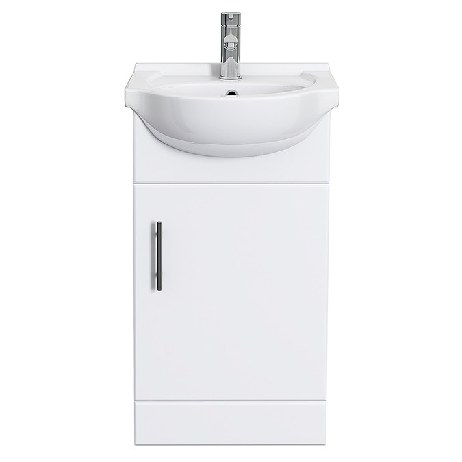 Alaska 450mm Small Vanity (High Gloss White - Depth 300mm) Feature Large Image