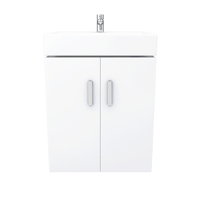 Nova Wall Mounted Vanity - 450mm Gloss White  additional Large Image