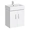 Nova High Gloss White Wall Mounted Basin Unit W450 x D310mm - VTWW450 ...