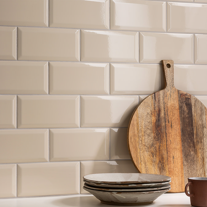 Victoria Metro Wall Tiles - Gloss Cream - 20 x 10cm