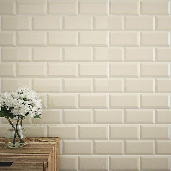 Victoria Metro Wall Tiles - Gloss Cream - 20 x 10cm