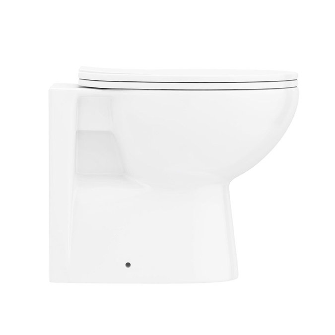 Sienna 500mm BTW Toilet Unit inc. Cistern + Soft Close Seat (Depth 200mm)  Feature Large Image
