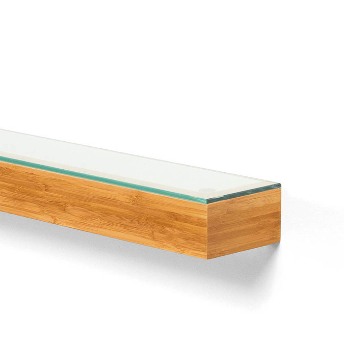 550mm Glass Shelf Bamboo  Profile Large Image