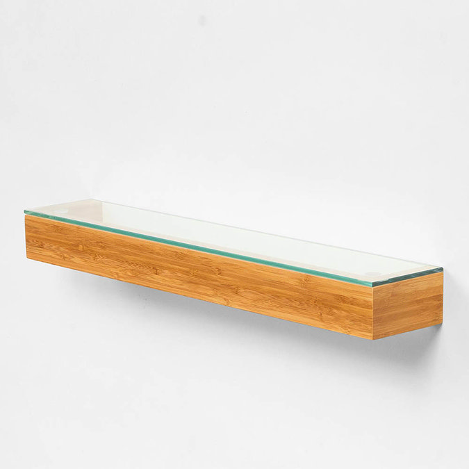 550mm Glass Shelf Bamboo  Standard Large Image