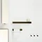 550mm Glass Shelf Dark Oak Standard Large Image
