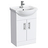 Alaska 1050mm Vanity Unit Cloakroom Suite (Gloss White - Depth 300mm) Feature Large Image