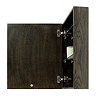 550mm Slimline Mirror Cabinet Dark Oak  Profile Large Image
