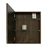 550mm Slimline Mirror Cabinet Dark Oak  Feature Large Image