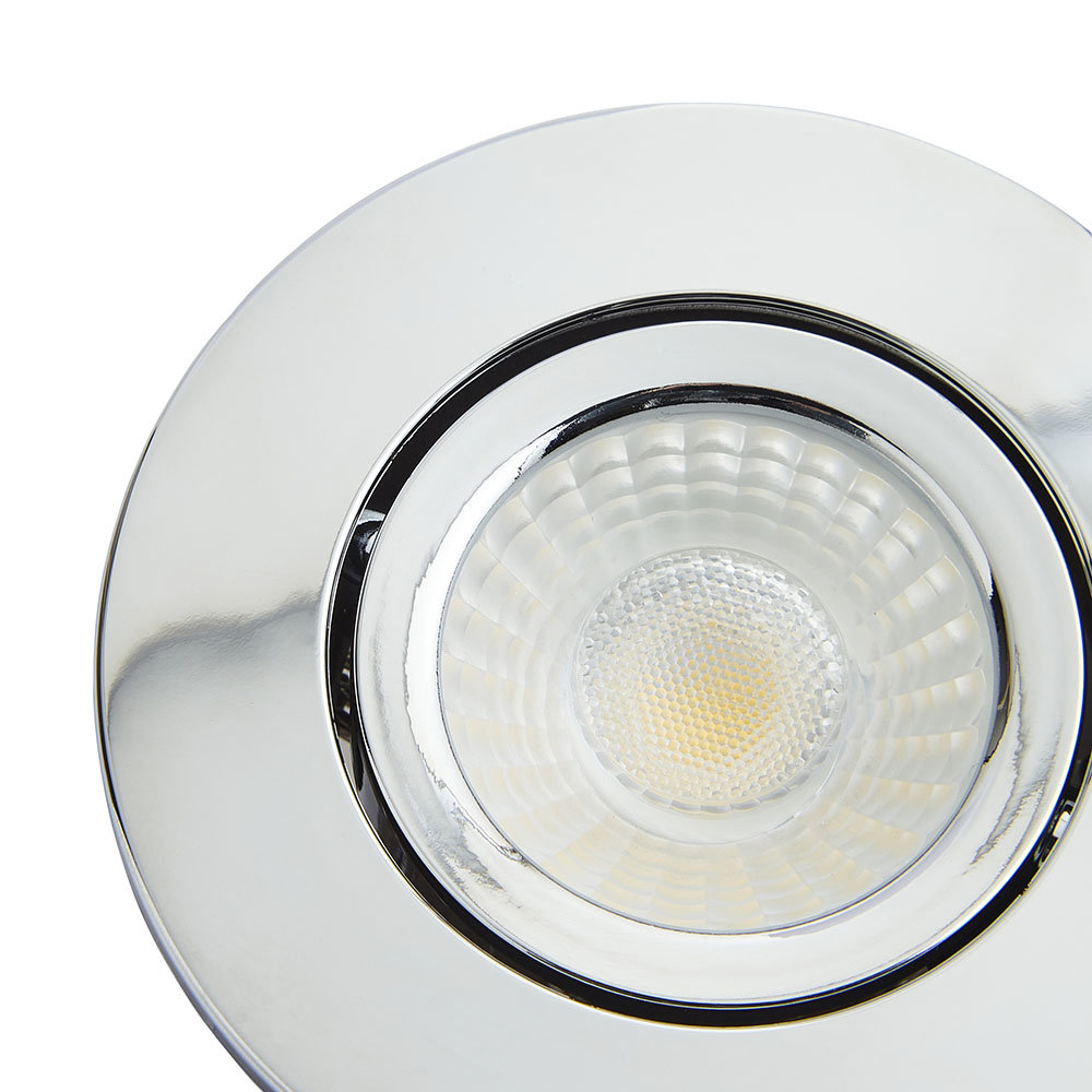 Chrome led bathroom downlights