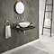600 x 450mm Dark Wood Shelf with Casca Basin Standard Large Image