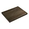 600 x 450mm Dark Wood Shelf with Costa Oval Basin  Profile Large Image