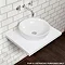 600 x 450mm White Shelf with Casca Basin  In Bathroom Large Image