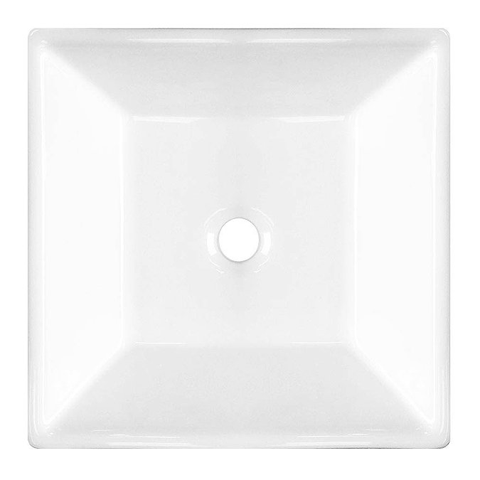 600 x 450mm White Shelf with Lazio Basin  In Bathroom Large Image