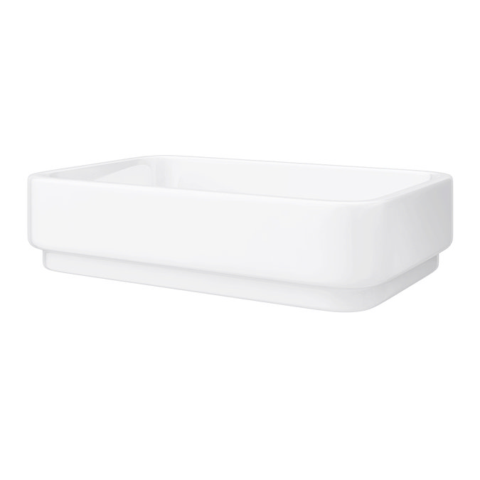 600 x 450mm White Shelf with Miami Basin  In Bathroom Large Image