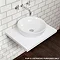 600 x 450mm White Shelf with Sol Round Basin  Standard Large Image
