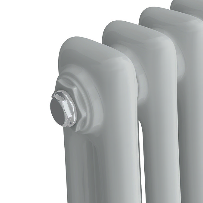 600 x 988mm Cast Iron Style Traditional 2 Column Radiator - Grey
