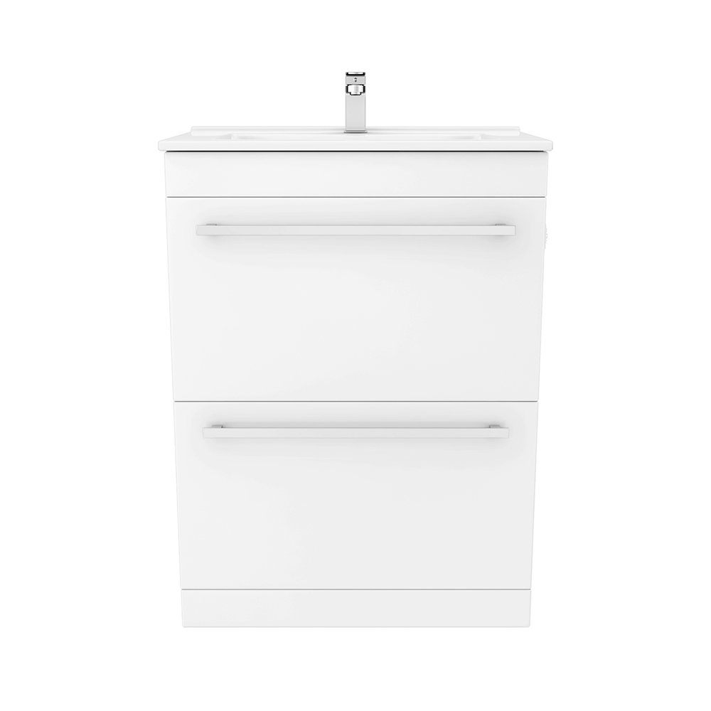 Nova High Gloss White Floor Standing Basin Unit W X D Mm Vtfw