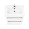 Nova 600mm Vanity Sink With Cabinet - Modern High Gloss White  Feature Large Image