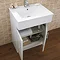 Alaska 610mm Vanity Unit (High Gloss White - Depth 330mm) In Bathroom Large Image