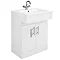 Alaska 610mm Vanity Unit (High Gloss White - Depth 330mm) Large Image