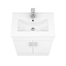 Toreno Vanity Sink With Cabinet - 600mm Modern High Gloss White  additional Large Image