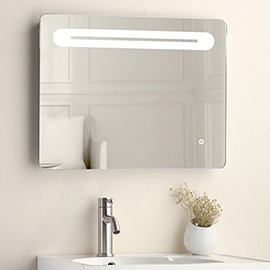 650 x 500mm LED Illuminated Mirror incl. Touch Sensor + Anti-Fog Medium Image