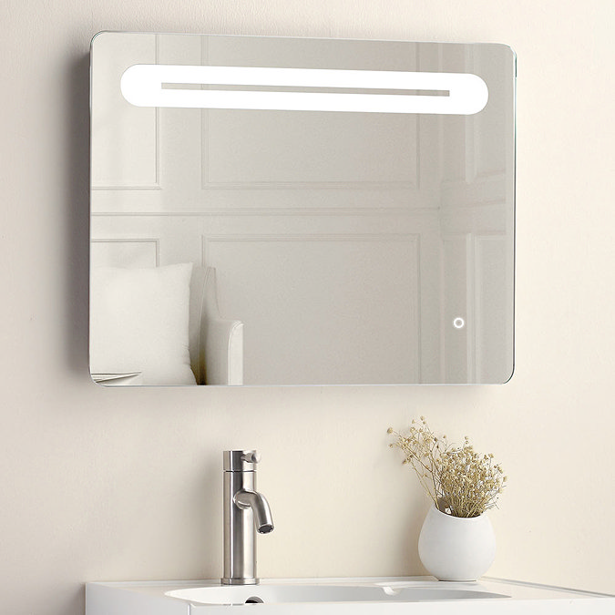 650 x 500mm LED Illuminated Mirror incl. Touch Sensor + Anti-Fog Large Image