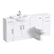 Alaska 1720mm 4 Piece Vanity Unit Suite (High Gloss White - Depth 300mm) Large Image