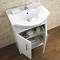 Alaska 650mm Vanity Unit (High Gloss White - Depth 300mm) Profile Large Image