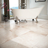 Salerno Ivory Travertine Effect Floor Tiles - 450mm x 450mm Profile Large Image