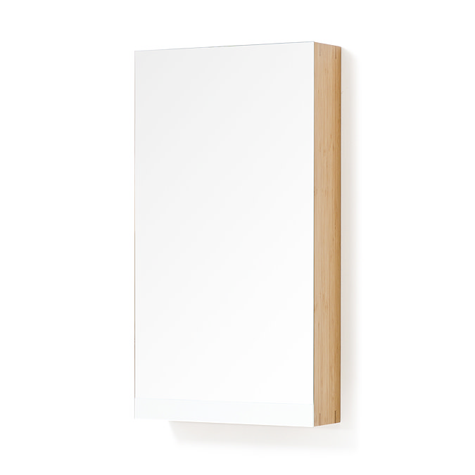 700mm Slimline Mirror Cabinet Bamboo