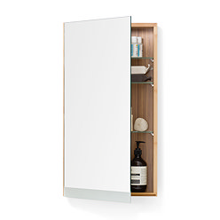 700mm Slimline Mirror Cabinet Bamboo