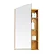 700mm Slimline Mirror Cabinet Bamboo Large Image