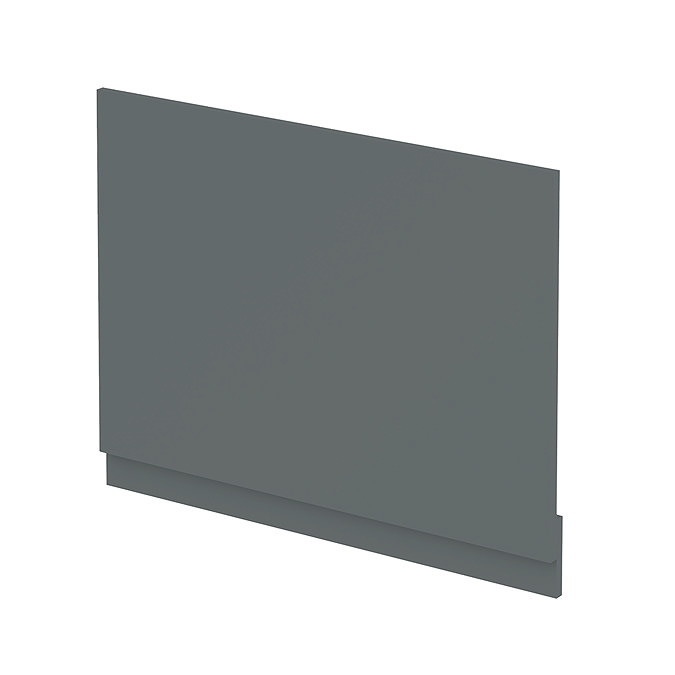 700mm Waterproof Gloss Grey End Bath Panel & Plinth