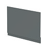 700mm Waterproof Gloss Grey End Bath Panel & Plinth