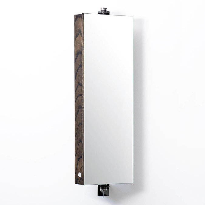 710mm Revolving Mirror Cabinet Dark Oak Large Image