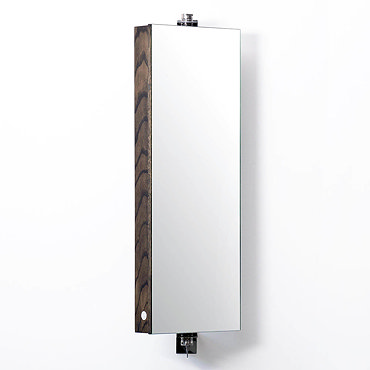 710mm Revolving Mirror Cabinet Dark Oak  Profile Large Image