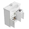 Alaska 750mm Vanity Unit (High Gloss White - Depth 330mm)  Profile Large Image