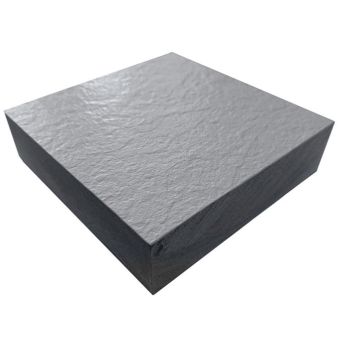 800 x 800mm Graphite Slate Effect Square Shower Tray  Standard Large Image